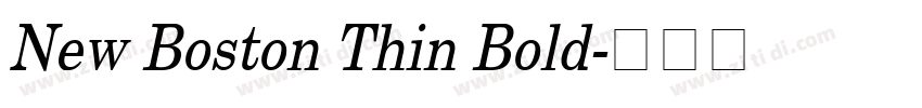 New Boston Thin Bold字体转换